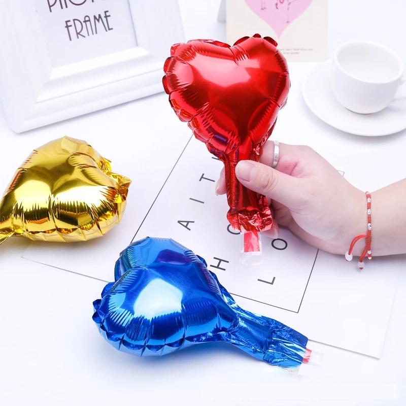 Bong Bóng Nhôm Hình Trái Tim 5 Inch Trang Trí Tiệc Cưới