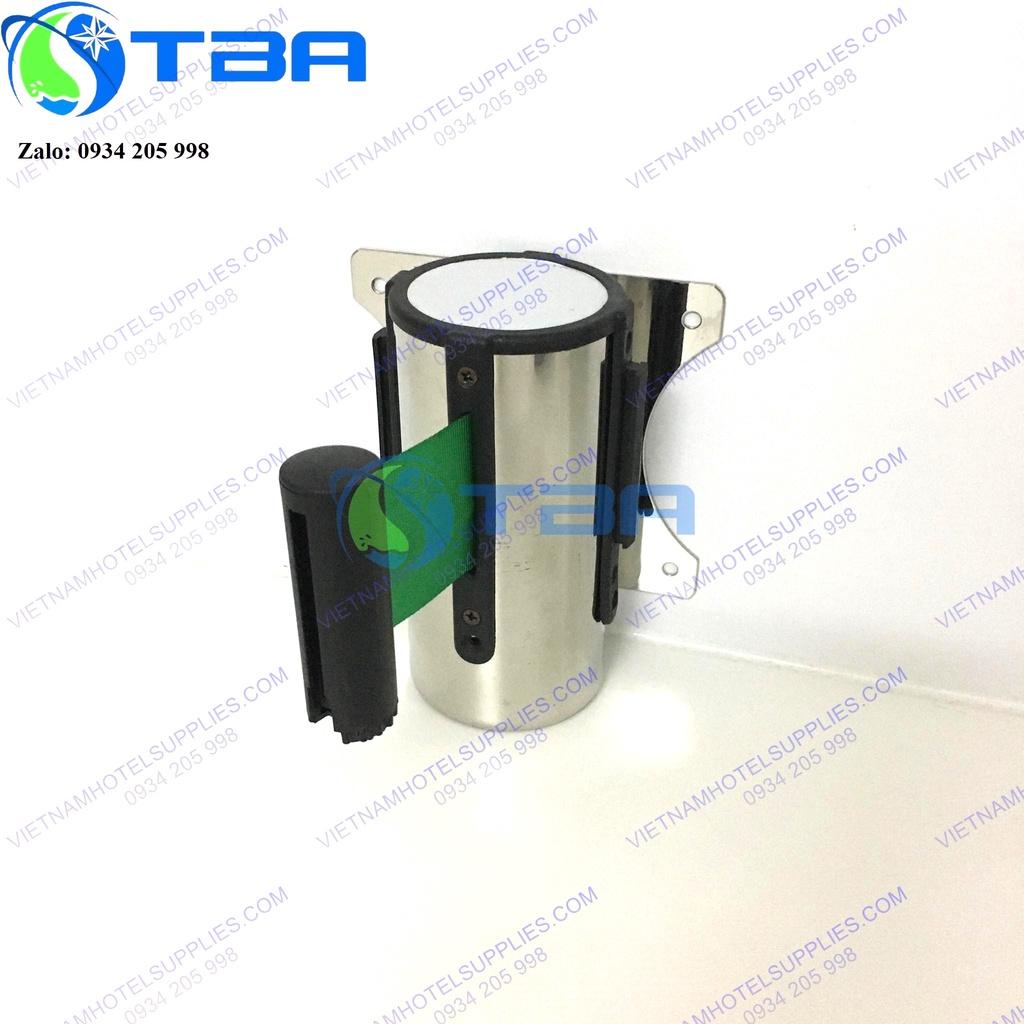 Đầu dây trụ chắn 3m gắn tường inox dây căng màu xanh lá nhập khẩu cao cấp