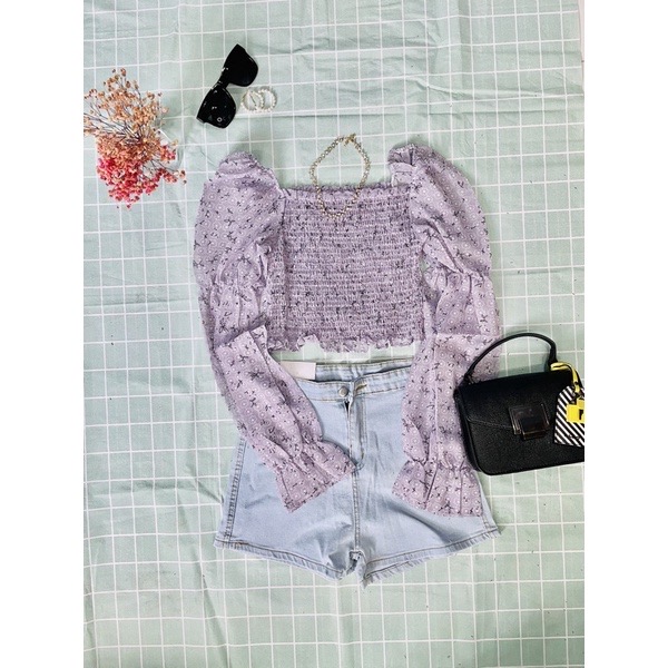 Bikini 1 mảnh caro dây xanh