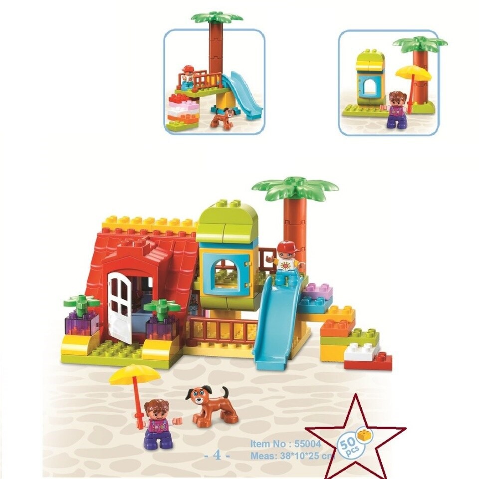 Bộ đồ chơi lắp ghép smoneo duplo Xứ sở thần tiên 50 chi tiết Toyhouse 55004