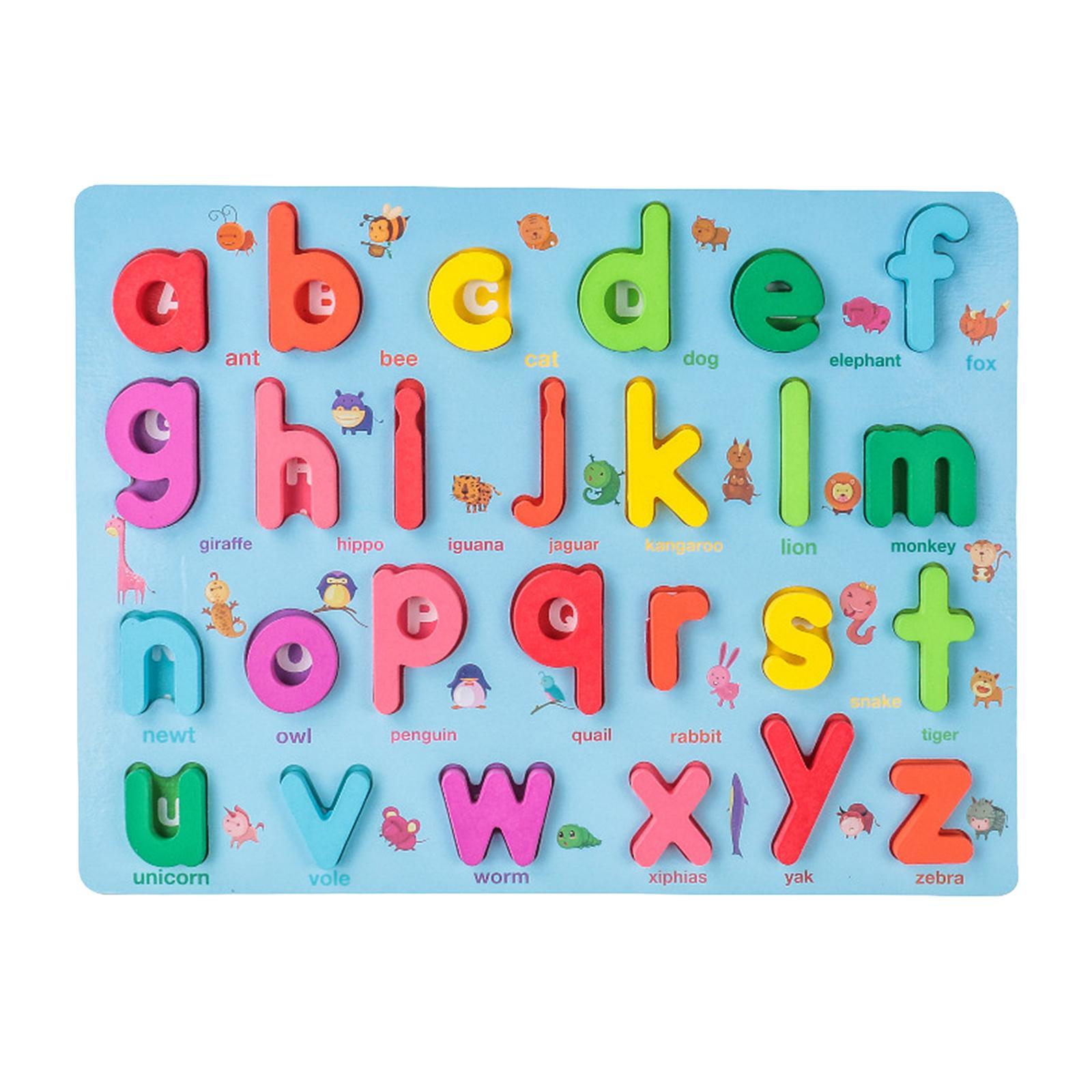 Digital Letter Puzzle Matching Board Early Educational Toy for Age 3 4 5