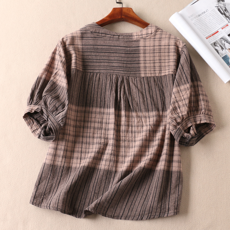 Áo đũi trung niên thiết kế tay bồng cổ tàu chất đũi mềm mát-Thời Trang thương hiệu chính hãng ARCTIC HUNTER AH122