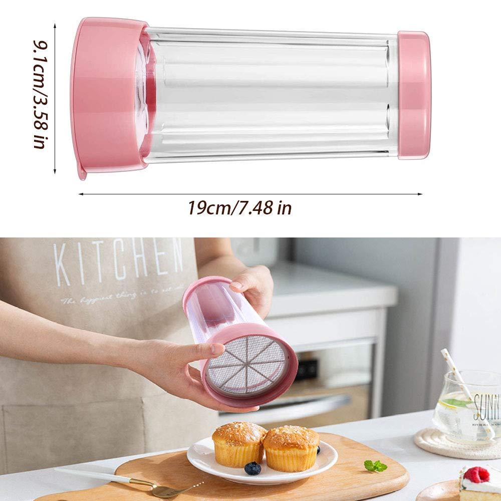 Bột rây đường bột, bột rây thiết kế cốc, rây có lưới mịn, lý tưởng cho đường đường sô cô la sô cô la cappuccino, rây cà phê