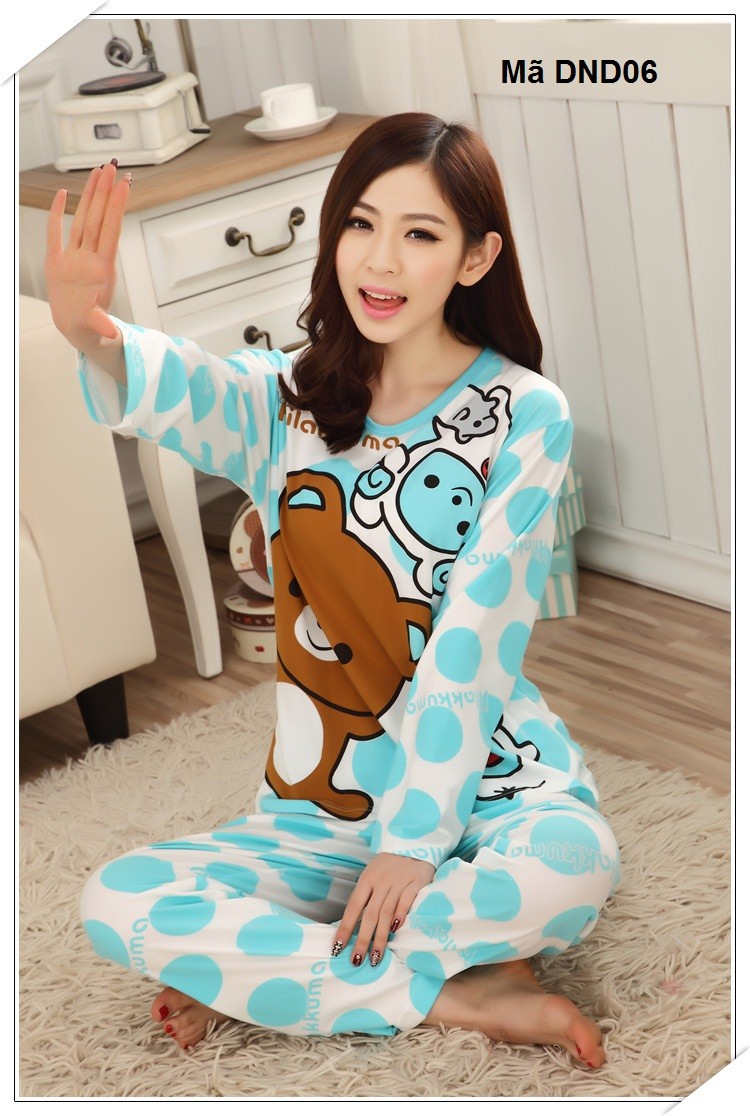 Bộ đồ ngủ hoạt hình dài tay DND06 - DND06