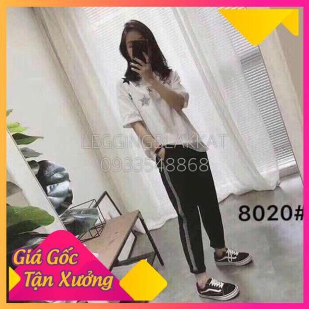 Quần baggy sọc siêu đẹp chất cotton mềm mịn thời trang Banamo Fashion quần baggy 1 sọc cotton 811/812