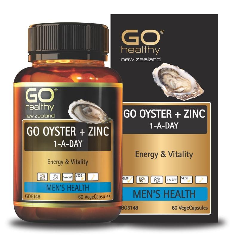 Viên uống tinh chất Hàu nhập khẩu chính hãng New Zealand GO OYSTER + ZinC (60 viên) giúp tăng cường sinh lý nam, cải thiện chất lượng tinh trùng