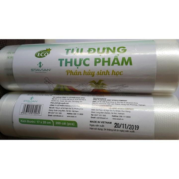 TÚI ĐỰNG THỰC PHẨM SINH HỌC TỰ HỦY-CUỘN 500 GAM