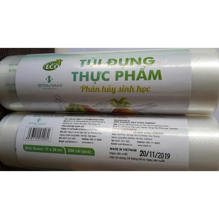 TÚI ĐỰNG THỰC PHẨM SINH HỌC TỰ HỦY-CUỘN 500 GAM