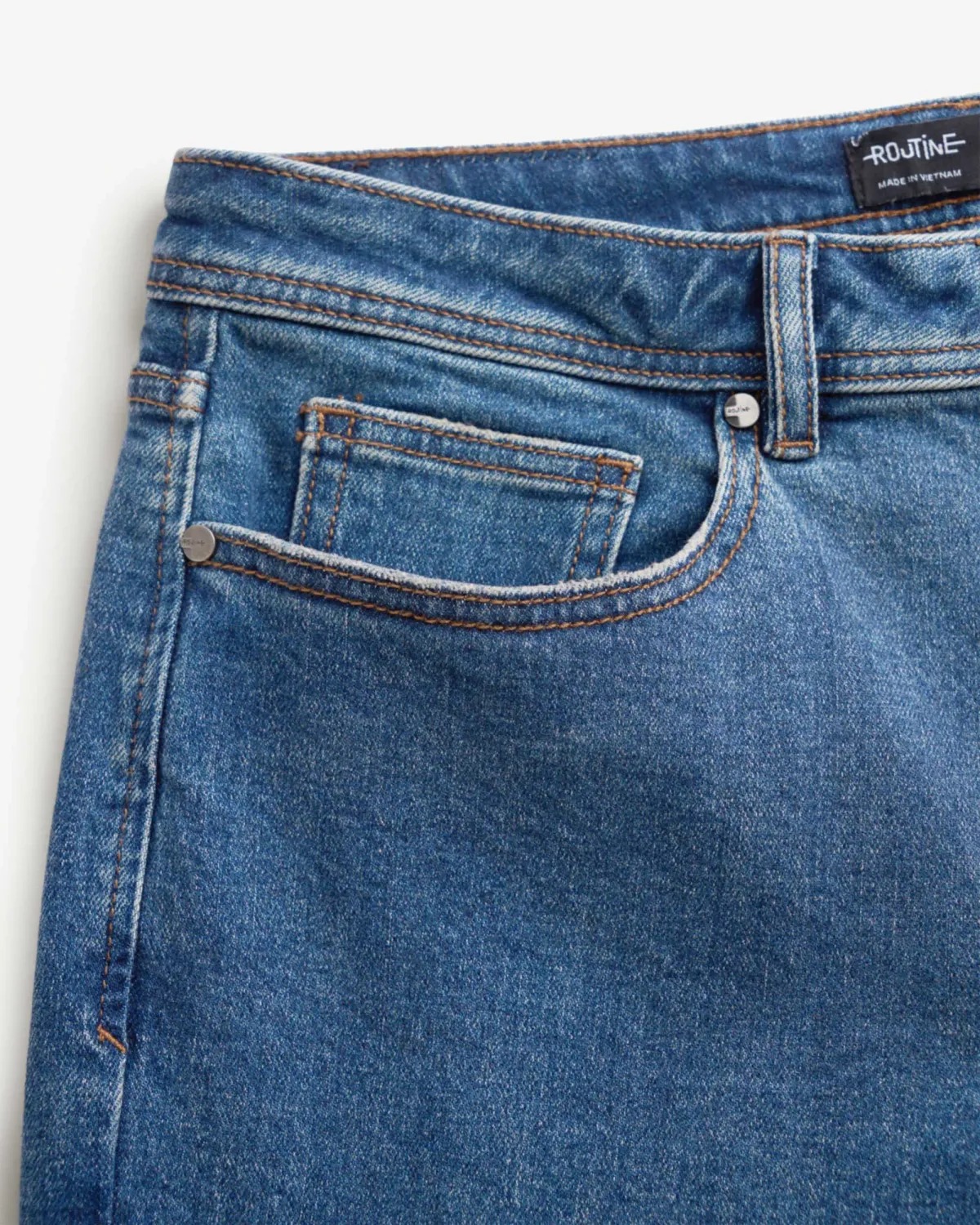 Quần denim nam nhãn point. Tapered - ROUTINE 10F25DPA003