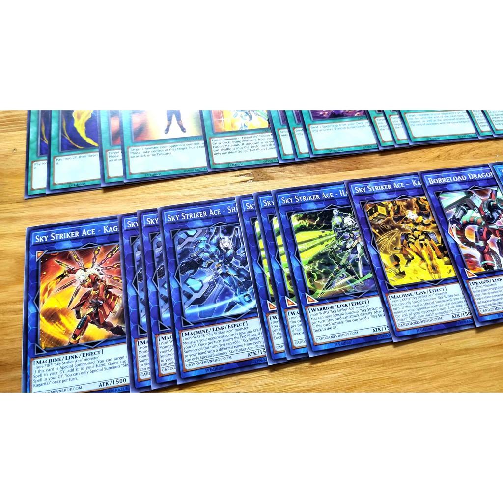 Bài Yugioh ️️ Thẻ bài Yugioh Sky Striker deck 54 lá