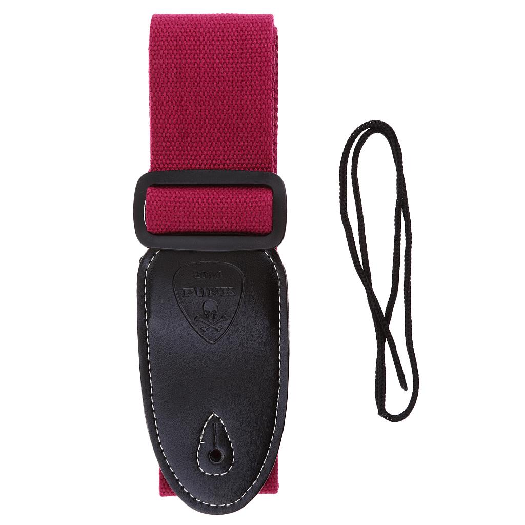 Portable Adjustable Guitar Strap with PU Leather Ends for Folk/Classical/Electric Guitar Bass Accessory Parts