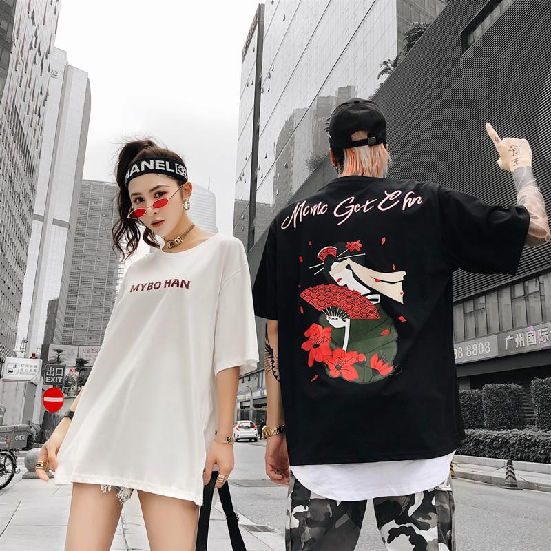 Áo thun in hình Geisha Unisex độc đáo - áo phông ngắn tay nam nữ