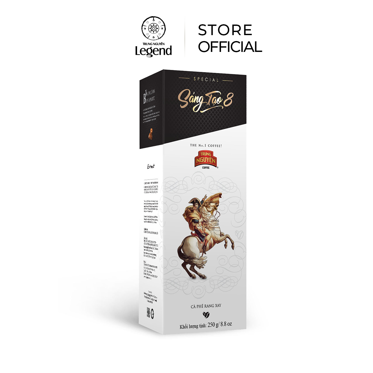 Cà phê Sáng Tạo 8 Trung Nguyên Legend - Rang Xay Hộp 250gr (Arabica, Robusta)