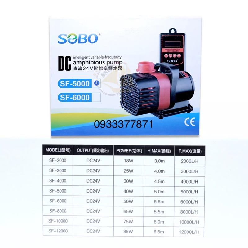 Máy Bơm SOBO SF-5000 chống giật kèm bảng điện tử điều chỉnh công suất