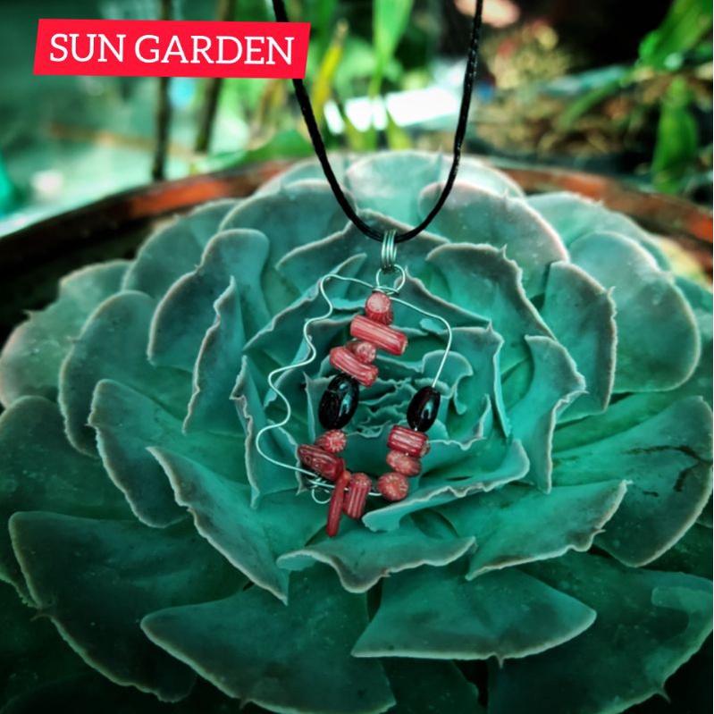 Vòng cổ san hô đỏ handmade cá tính