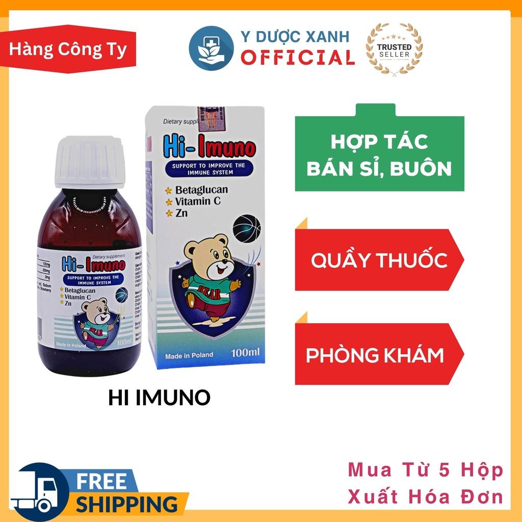 HI IMUNO, 100ml, Siro tăng đề kháng cho bé, trẻ em - Y Dược Xanh