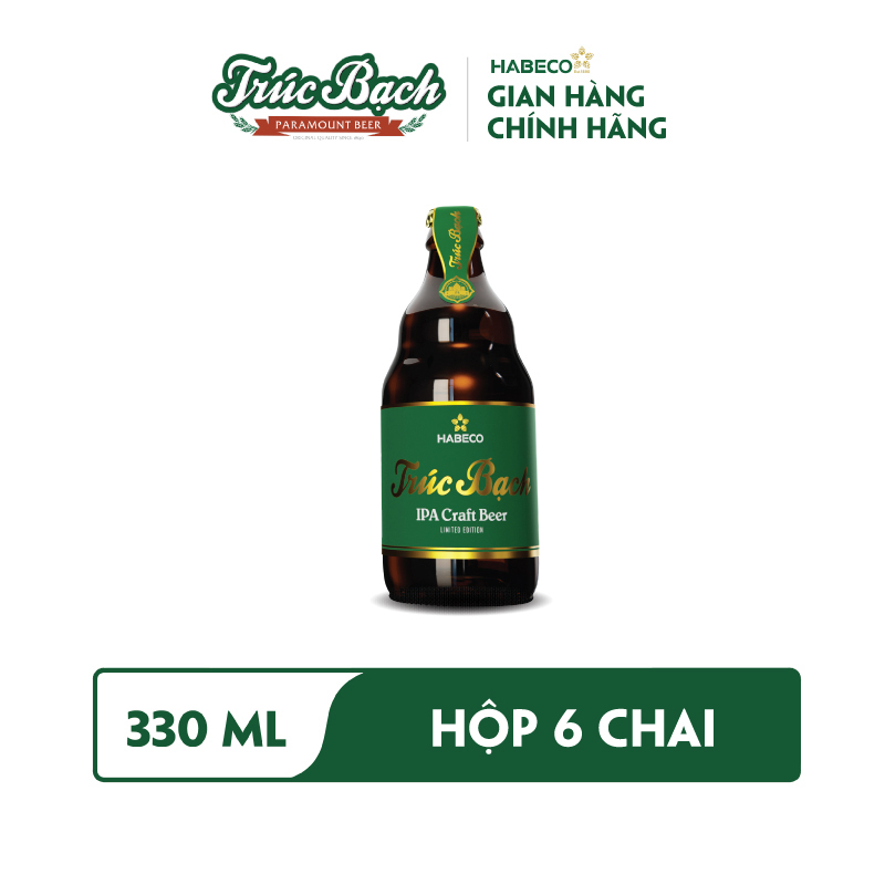 Combo 2 Hộp Bia Trúc Bạch IPA Craft - Hộp 6 chai 330ml - Phiên bản Tết 2024