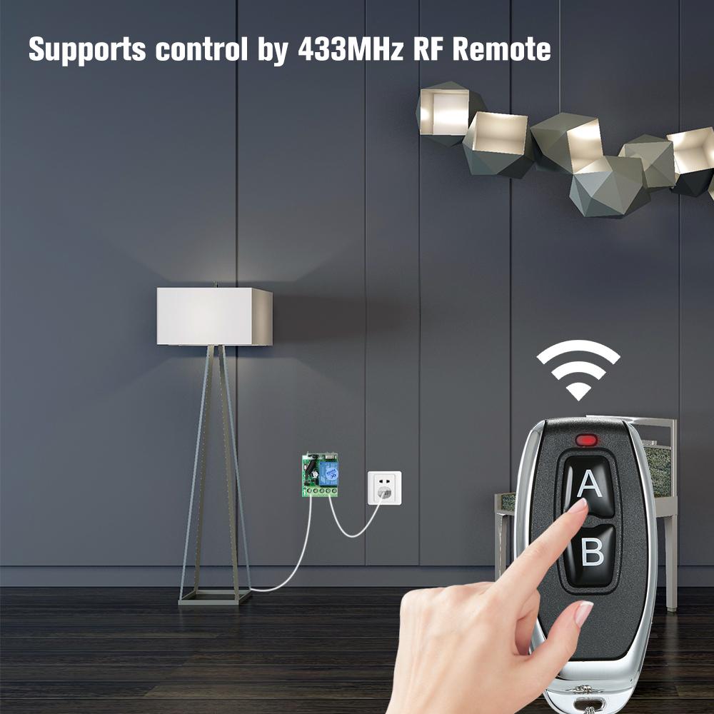 Universal Wireless Remote Control Switch DC 12V 1CH Relay Receiver Module and RF Transmitter Electronic Lock Control