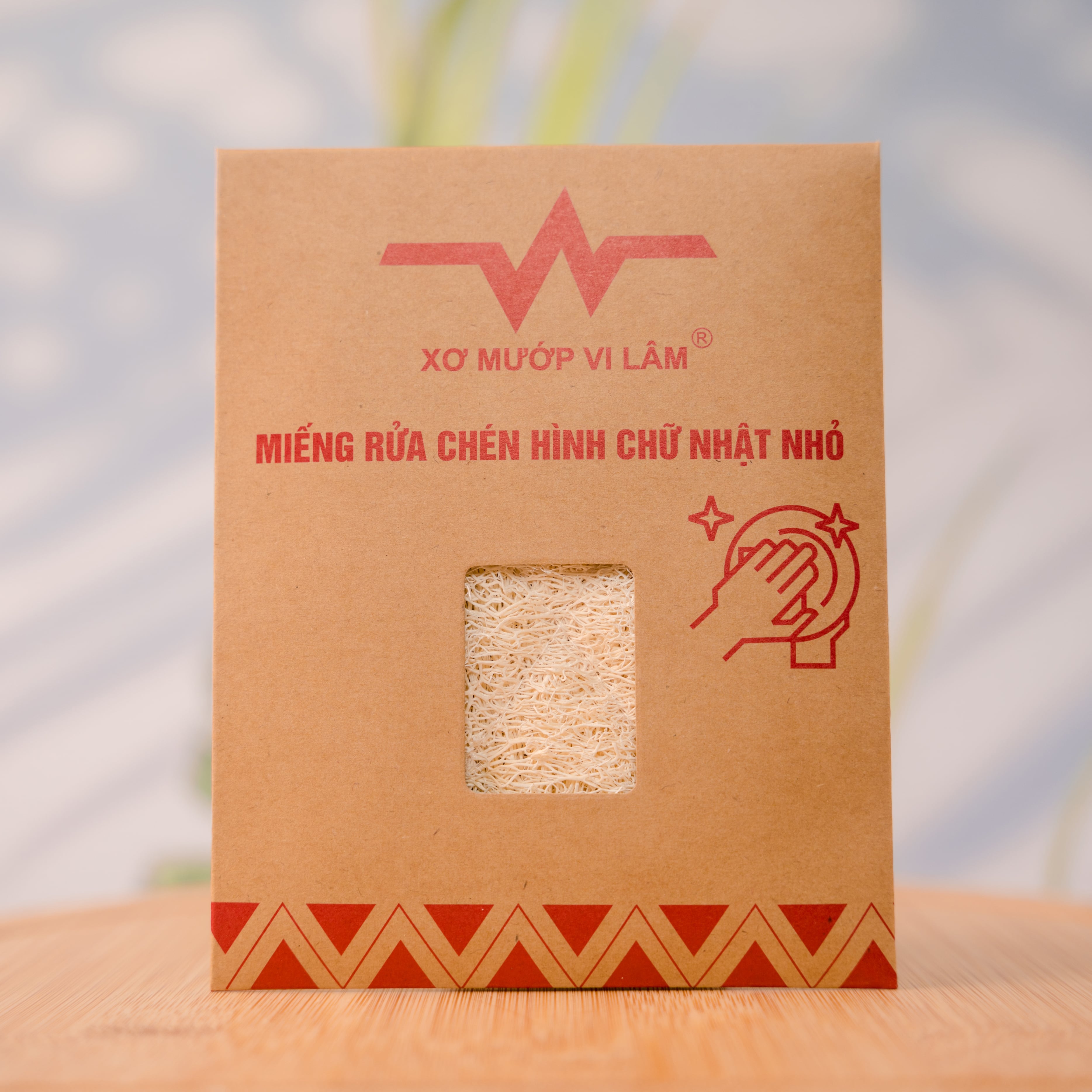 Miếng Rửa Chén Xơ Mướp Vi Lâm Chuyên Gia Rửa Sạch Bát Đĩa Xoong Nồi - Không Hại Da Tay - Thân Thiện Môi Trường