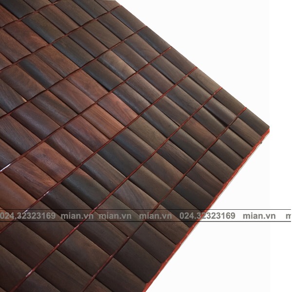 Chiếu Hạt Gỗ Trắc Miếng Cao Cấp - Kích Thước 1,8mx2m ( video , hình thật )