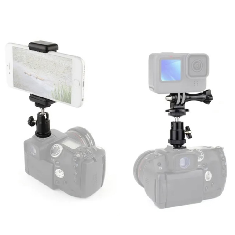 Bộ phụ kiện gắn máy quay hành động gopro lắp máy ảnh, gimbal, tay quay phim Puluz PU3006, hàng chính hãng