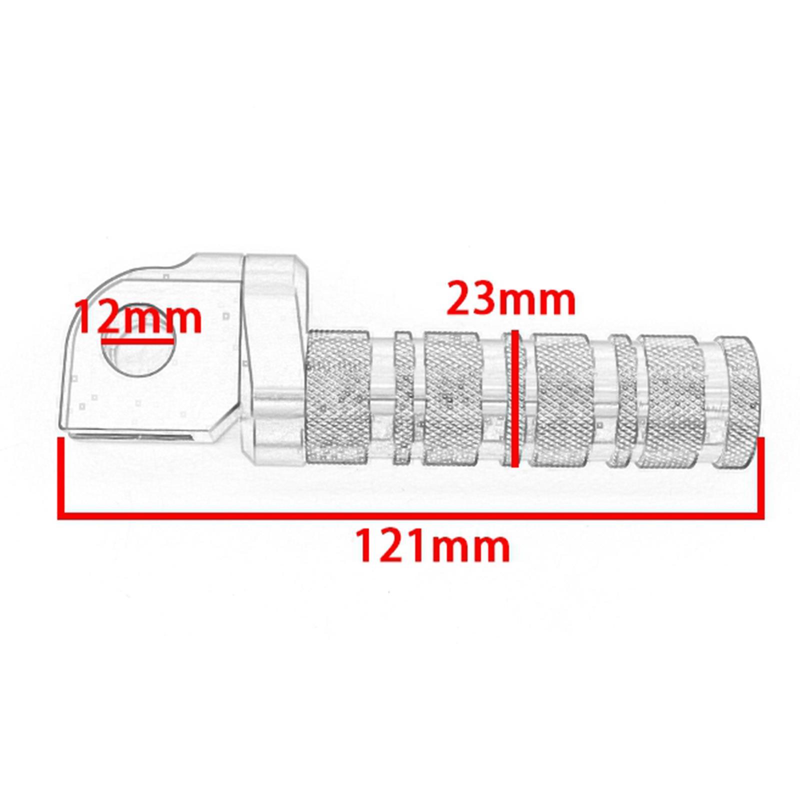 Front Foot Pegs Fit for   Z650 Z900 Z750 Z750R  ER-6N Black