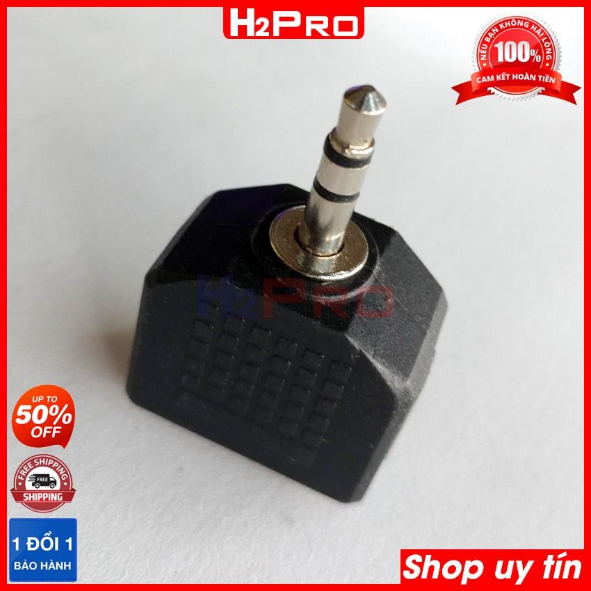 Jack chia 3.5 từ 1 ra 2 H2Pro cao cấp, giắc chia audio 3.5–1 ra 2 giá rẻ