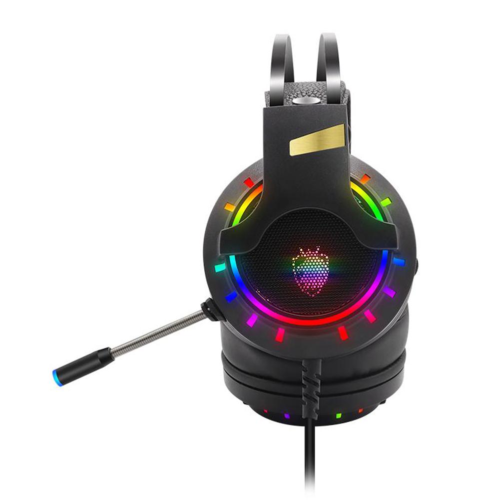 Dây Đai Có Thể Điều Chỉnh Cho Máy Tính K3 3.5Mm USB 7.1 Có Dây Tai Nghe Chơi Game RGB Tai Nghe Over-Ear Kèm Micro