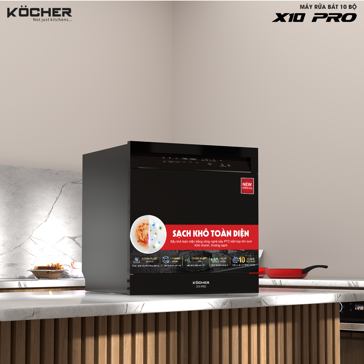 Máy Rửa Chén Kocher X10 PRO - Hàng Chính Hãng