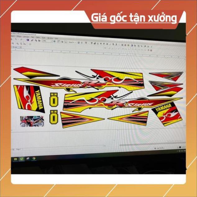 Tem rời Sirius chữ R đỏ đen