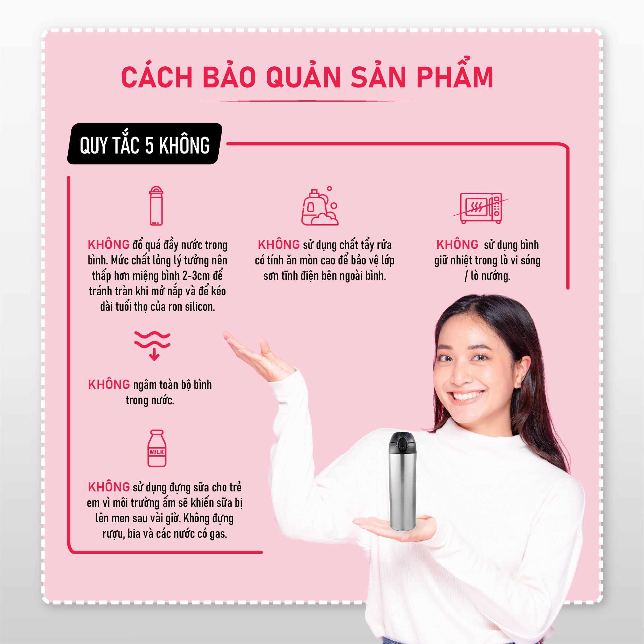 Bình Giữ Nhiệt Nắp Bật La Gourmet Classic -350831