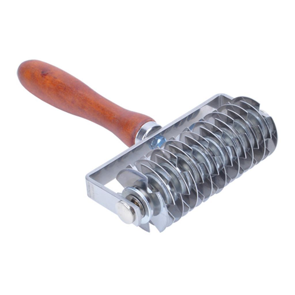 Stainless Steel Lattice Cutter Roller Pastry Bread Pizza Pie Dough Cutter