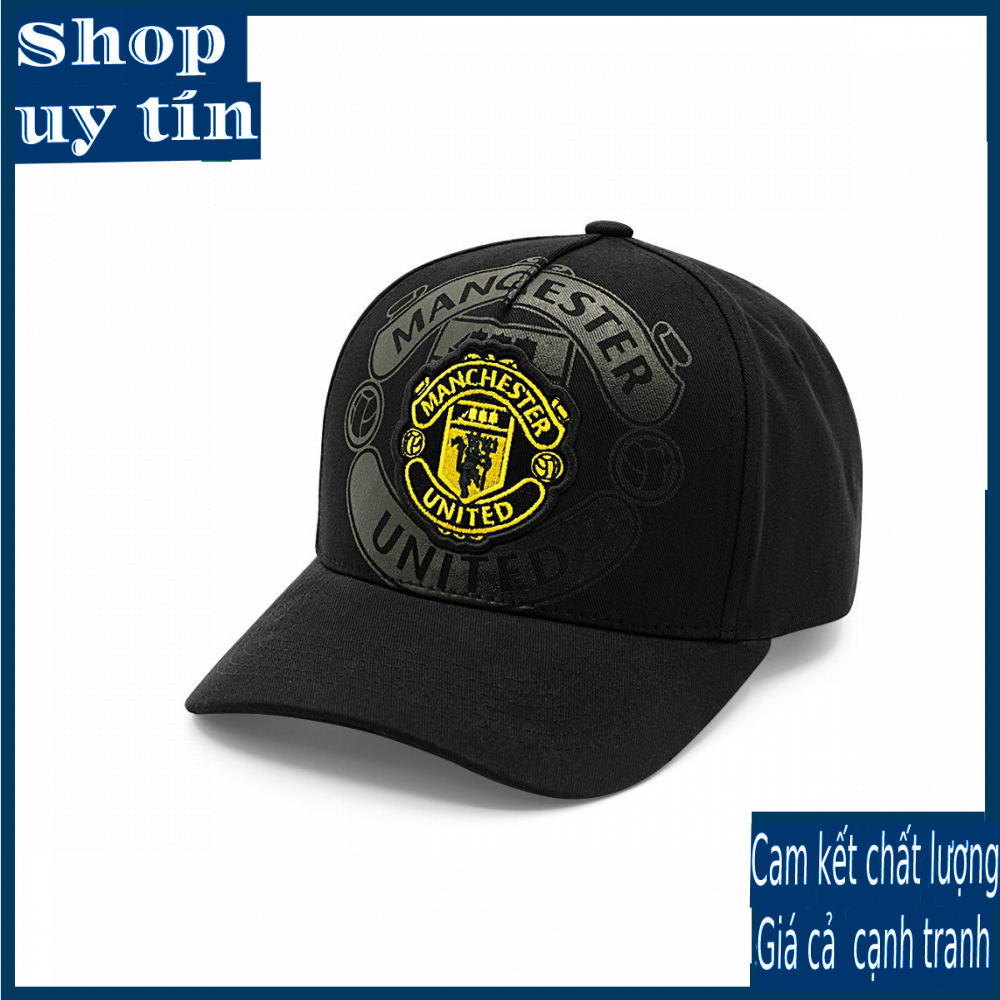 Freeship - MŨ / NÓN KẾT LƯỠI TRAI THỂ THAO CLB  MU MANCHESTER UNITED THỜI TRANG NAM NỮ CAO CẤP - MÀU ĐEN