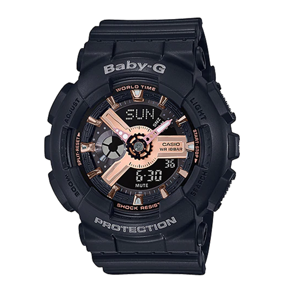 Đồng Hồ Nữ Dây Nhựa Casio Baby-G BA-110RG-1ADR Chính Hãng - BA-110RG-1A