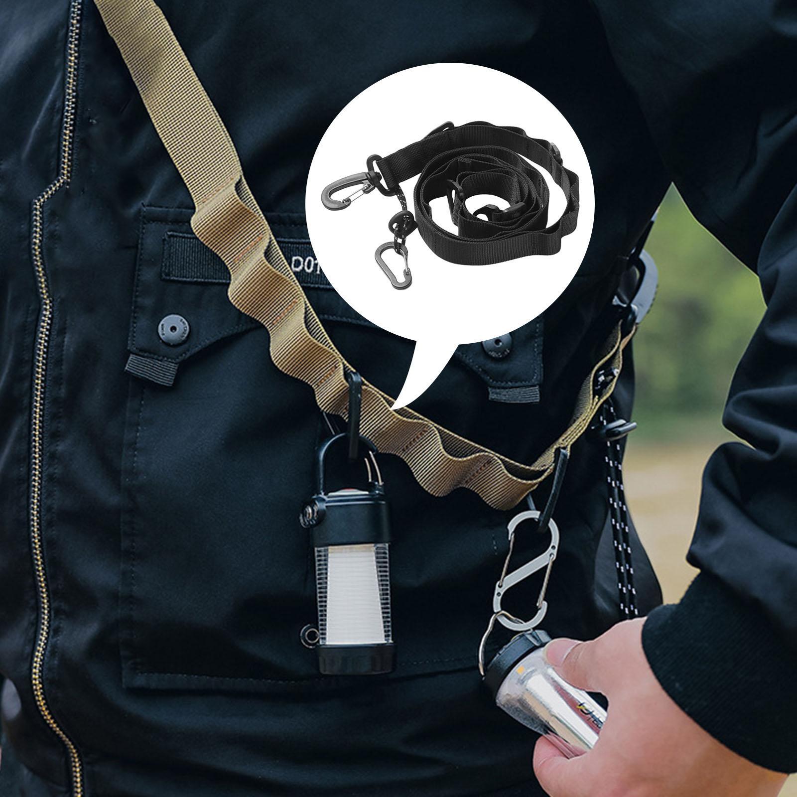 Outdoor Hanging Rope Storage Strap Daisy Chain Camping Lanyard Hanger