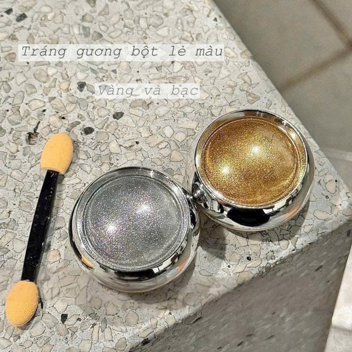 Tráng Gương Lẻ Màu Bạc Và Vàng Siêu Mịn Làm Nail, Tạo Hiệu Ứng Tráng Gương Sáng Loáng Cho Móng Bóng Đẹp Kết Hợp Cùng Sơn Gel Nữ Women