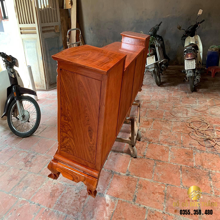 Kệ tivi gỗ nam phi gỗ hương đá cột nho
