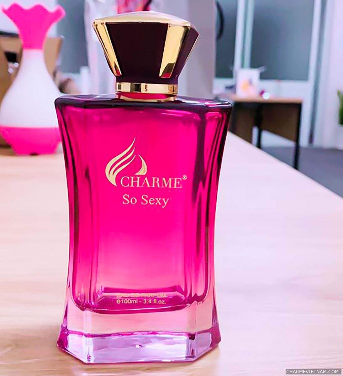 Nước hoa Charme So Sexy (Mẫu Mới 2020) 100ml Tặng Kèm Miếng Rửa Mặt Dạng Nén Cực Xịn