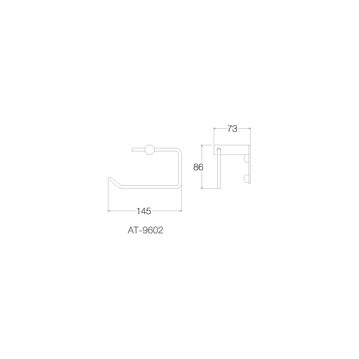 Móc Lô giấy vệ sinh - AT-9602 - INOX SUS 304