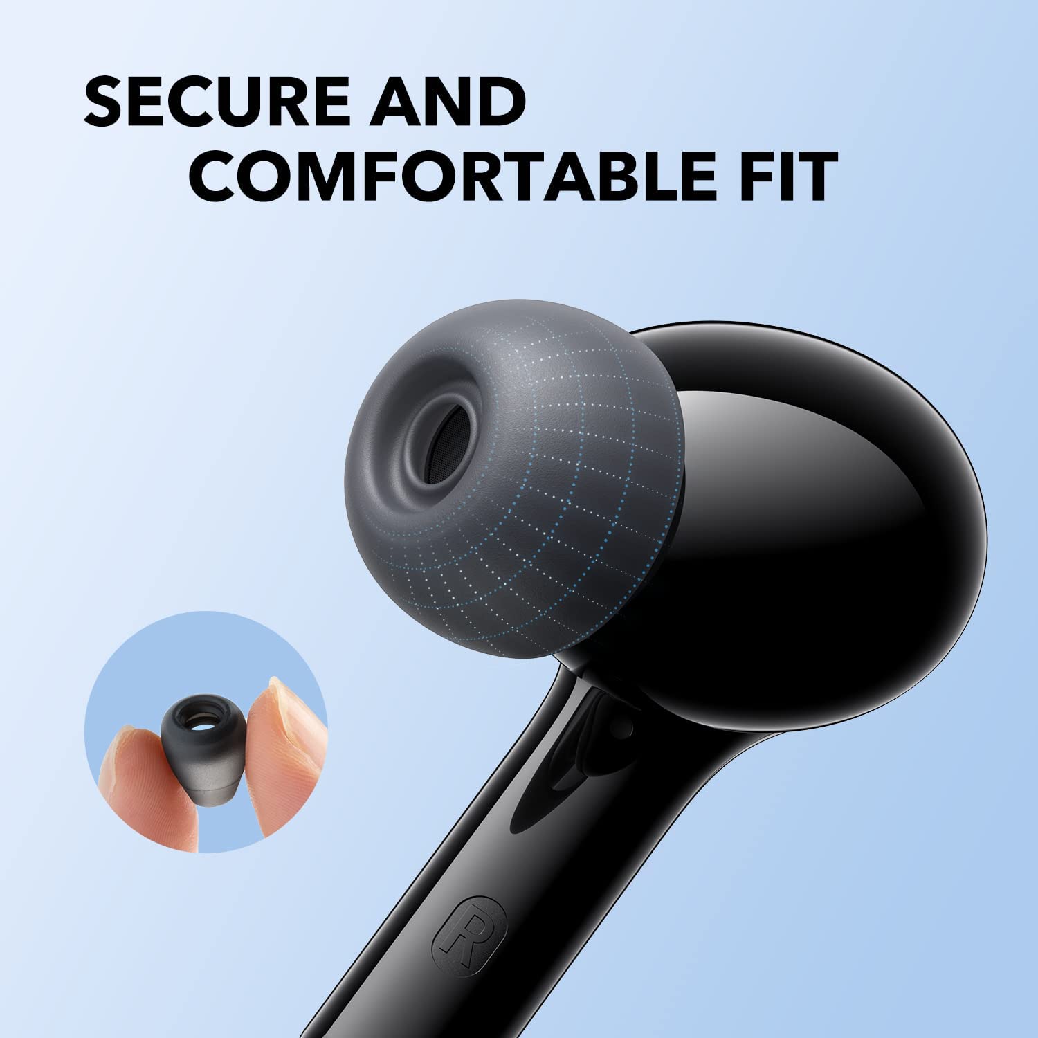 Tai nghe không dây SOUNDCORE (by ANKER) Life P2i True Wireless (TWS), 28 giờ sử dụng, kháng nước IPX5, tích hợp 2 micro, sạc nhanh 10 phút dùng 1 tiếng, bluetooth 5.2 mới nhất kết nối nhanh với điện thoại - A3991