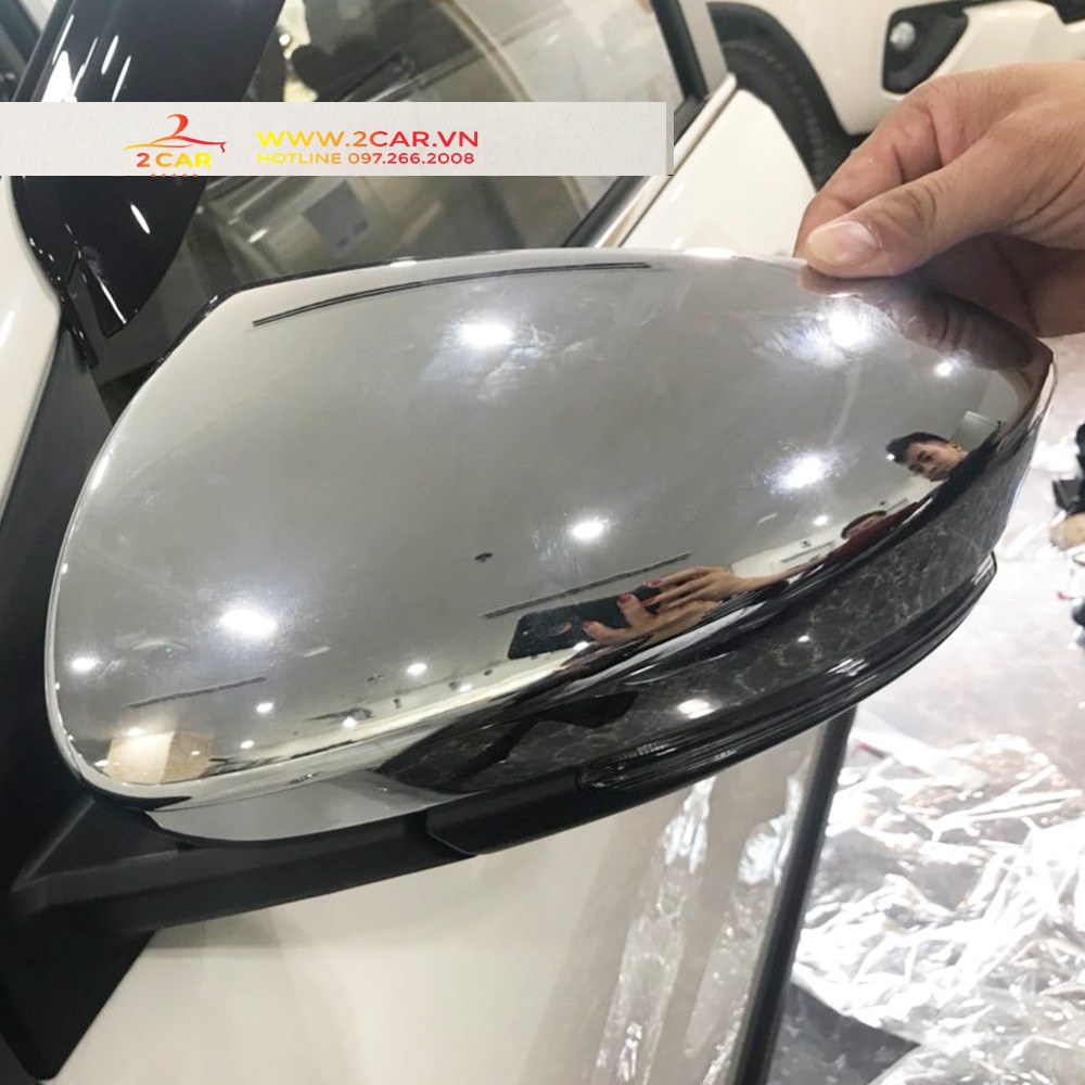 Ốp gương chiếu hậu xe Toyota Rush 2018 - 2021, 2022 mạ crom cao cấp - 1 bộ 2 chiếc