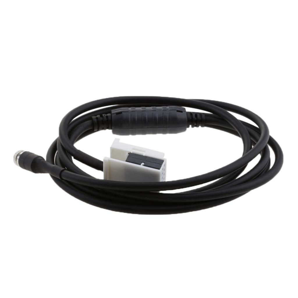 3.5mm Female AUX Auxiliary Audio Input Adapter Cable for BMW E60 E63 E64 E65 3 5 6 Serie