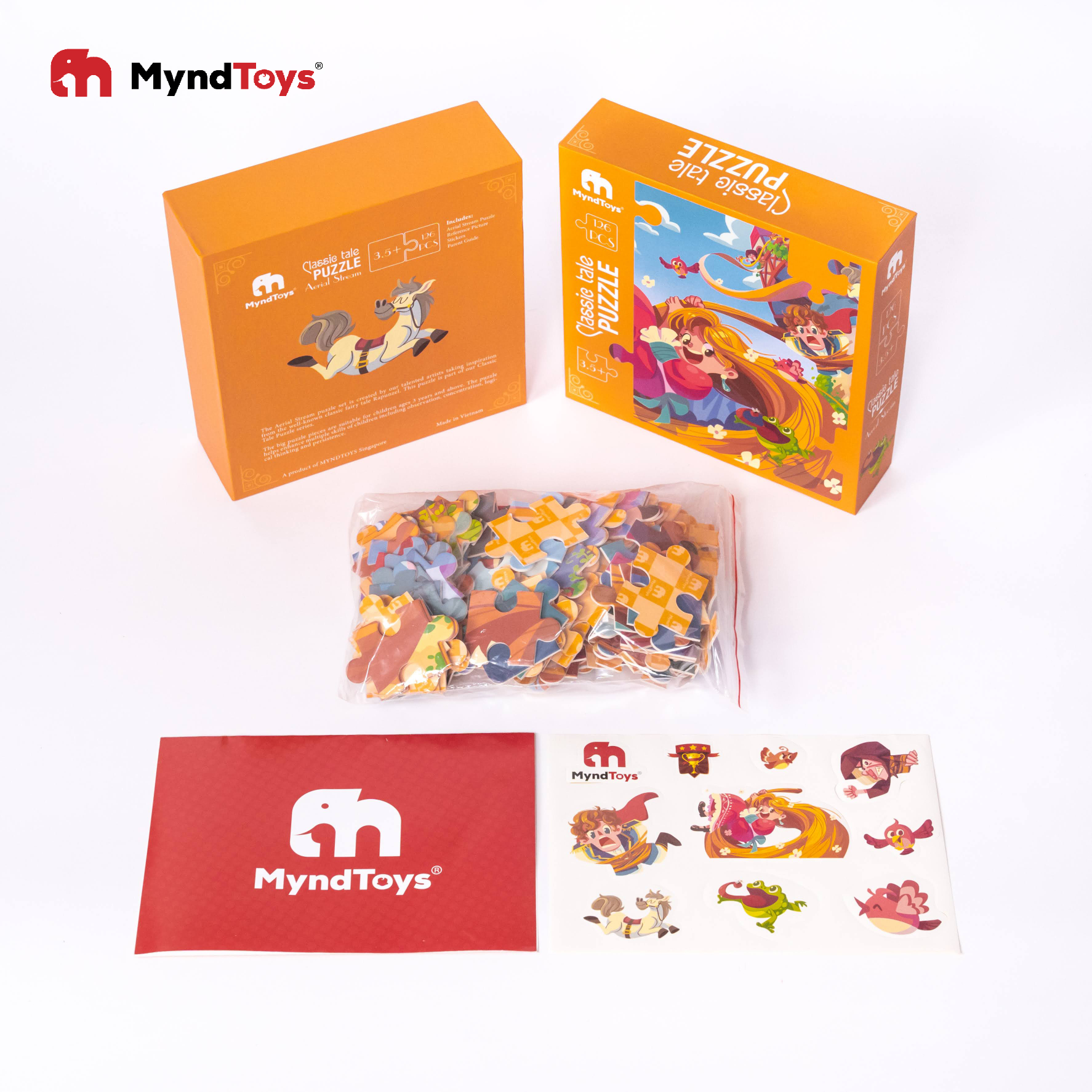 Đồ Chơi Xếp Hình Myndtoys Classic Tale Puzzle – Aerial Stream (Công Chúa Tóc Mây) Dành Cho Bé Gái