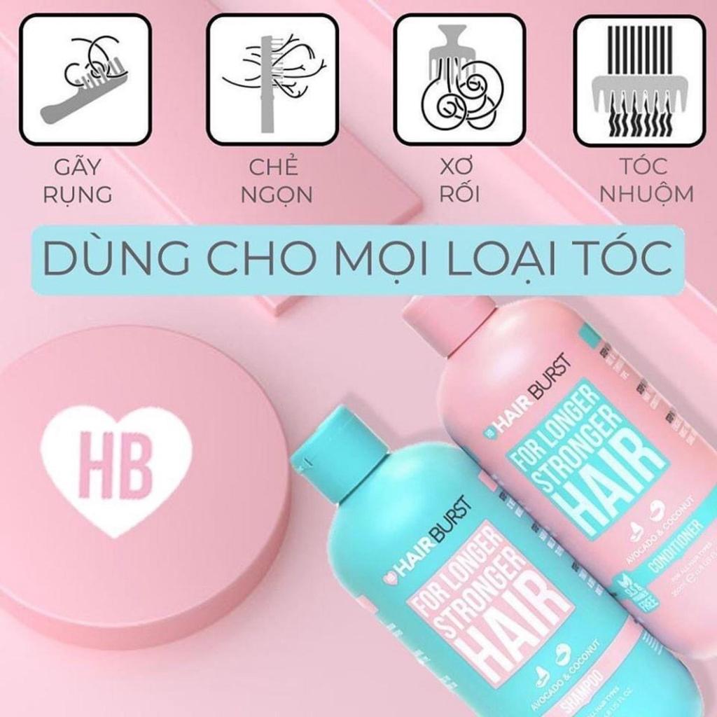 Set Dầu Gội Xả HAIRBURST Kích Thích Tóc Mọc Dài Chắc Khỏe 350ml/chai