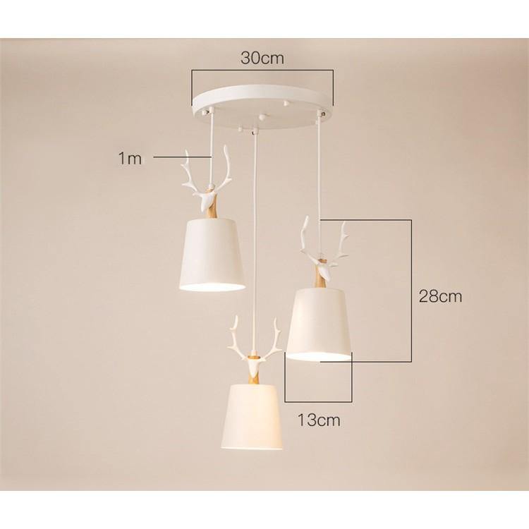 Bộ đèn thả MALINA cao cấp kèm bóng LED chuyên dụng và đế ốp trần