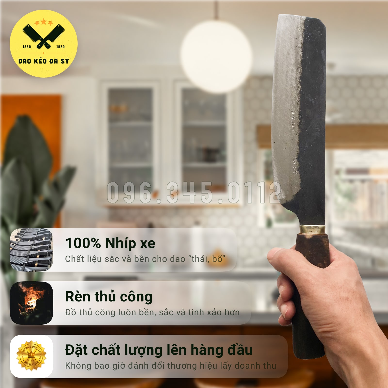 Dao thái thịt, dao thái rau, dao gọt hoa quả - 100% Nhíp xe siêu sắc