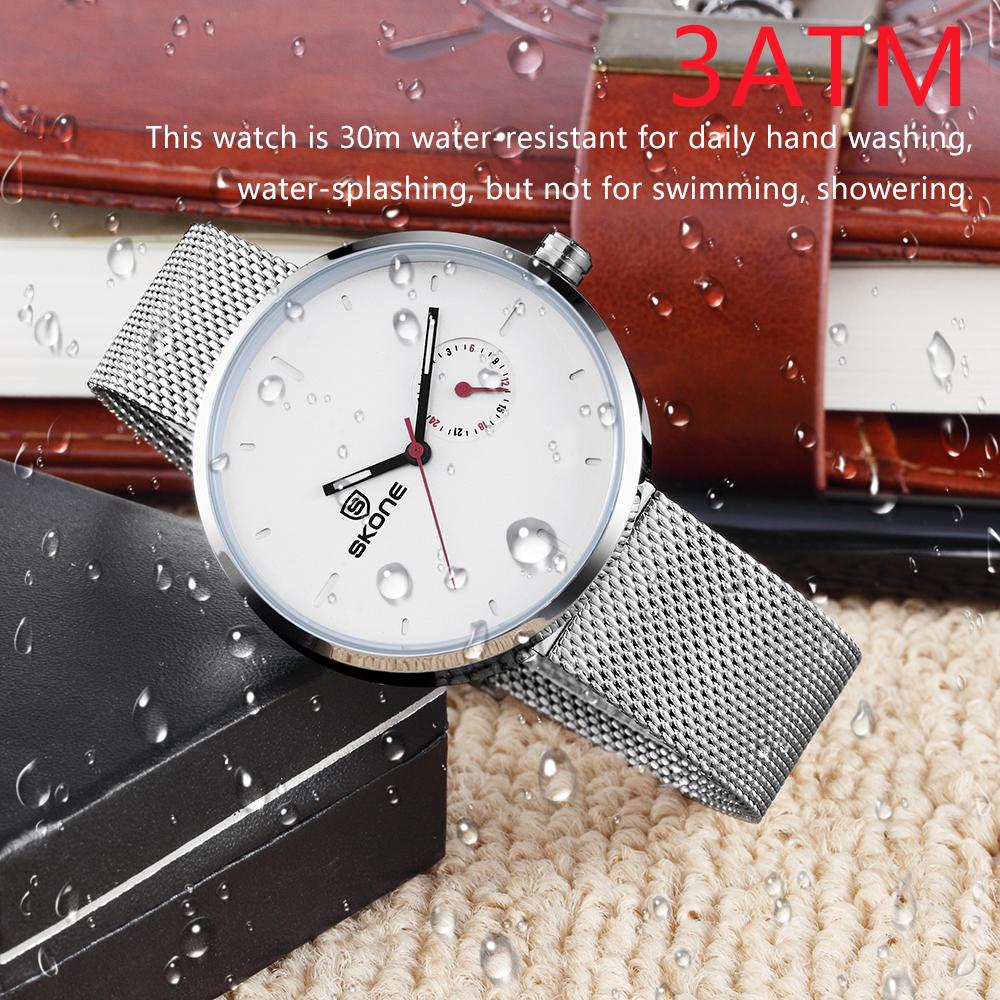 Đồng hồ đeo tay nữ SKONE bằng thép không gỉ chống nước