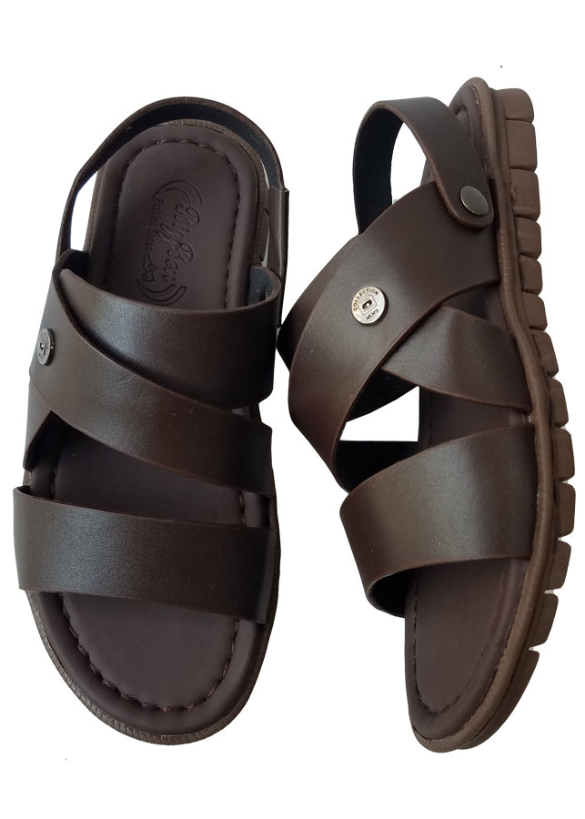 GIày Sandal Nam Da Bò BIGGBEN Cao Cấp SD115