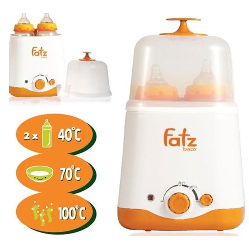 Máy Hâm Sữa Fatz Baby Hai Bình Cổ Rộng Thế Hệ Mới FB3012SL