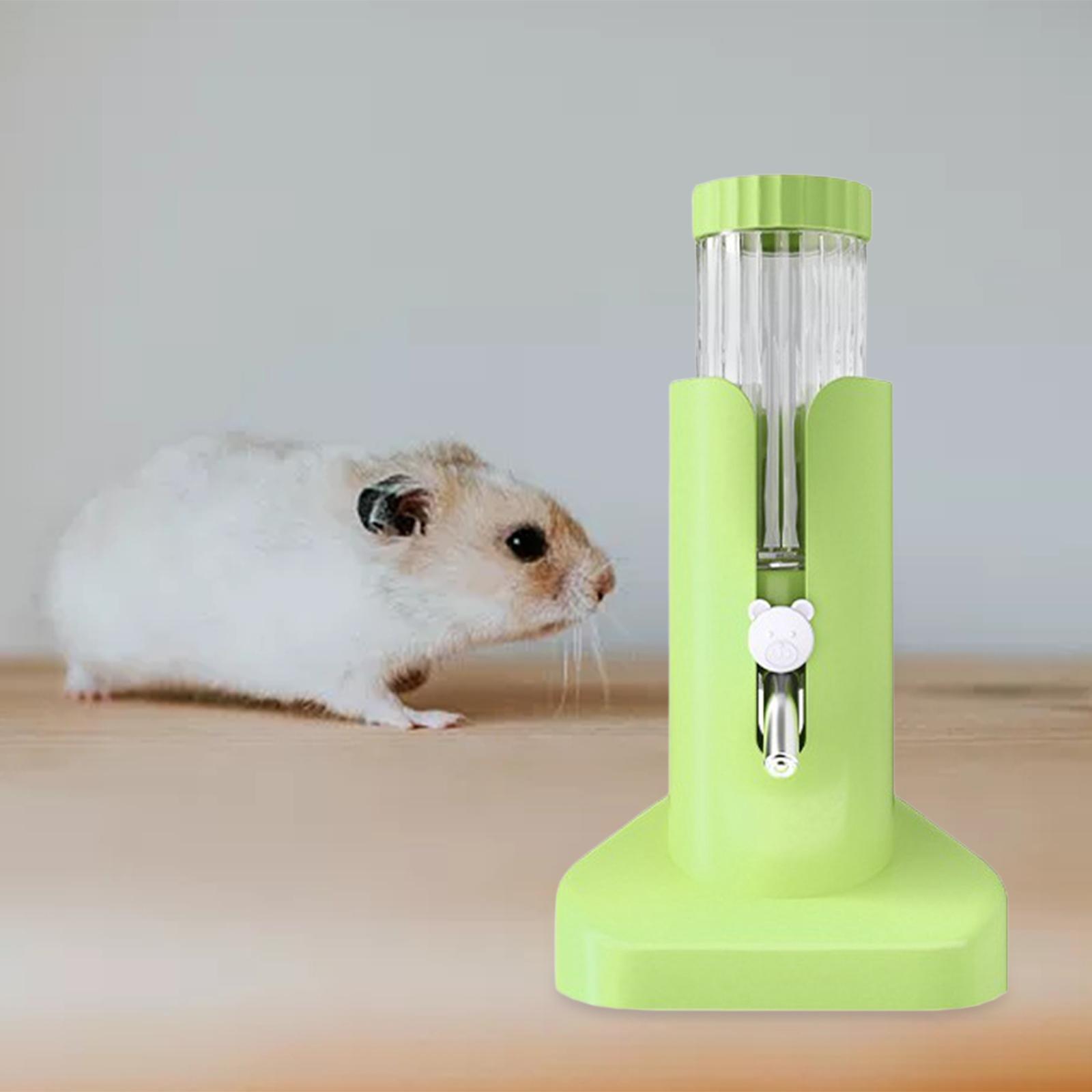 Portable Bottle Adjustable Parrots Dustproof Hamster Water Bottle with Stand